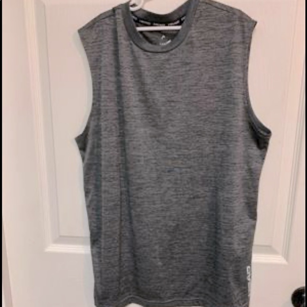 Head sleeveless tank men’s small tennis shirt gray no holes or stains EUC